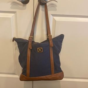 Ralph Lauren canvas and Leather Tote